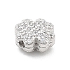 925 Sterling Silver Micro Pave Clear Cubic Zirconia Beads STER-A034-03P-2