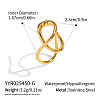 Hollow 304 Stainless Steel Finger Rings for Women KP9644-1-2