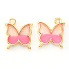 Light Gold Plated Alloy Enamel Pendants LS-ENAM-R136-24B-2