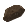 Flocking Opaque Resin Cabochons RESI-K033-07E-2