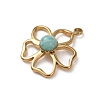 Natural Amazonite Pendants STAS-B139-02G-01-2