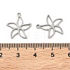 Hollow 201 Stainless Steel Pendants STAS-F337-10G-P-3