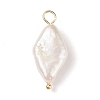 Natural Keshi Pearl Pendants X-PALLOY-JF01932-2