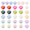 32Pcs 16 Colors UV Plating Rainbow Iridescent Acrylic Beads OACR-TA0001-43-1