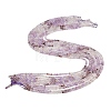 Natural Purple Phantom Quartz Purple Lodolite Quartz Beads Strands G-B175-D07-3mm-3