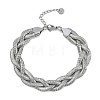 304 Stainless Steel Bracelets for Women BJEW-U012-01P-2