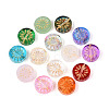 Baking Paint Transparent Glass Beads X-DGLA-N018-19-1