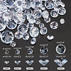   150Pcs 5 Style Cubic Zirconia Pointed Back Charms ZIRC-PH0001-35-3