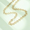 304 Stainless Steel 6MM Ring Link Chain Necklaces NJEW-P343-01A-G-2