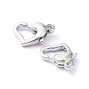 Rack Plating Brass Lobster Claw Clasps X-KK-A183-05P-2