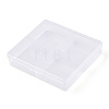 Rectangle Transparent Plastic Bead Containers CON-N013-02-4