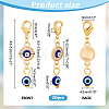 20Pcs Evil Eye Theme Pendant Decorations HJEW-PH0001-77-2