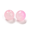 Two Tone Spray Painting Glass Beads GLAA-L046-03D-2