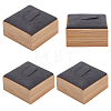 Square Wood Single Ring Display Stands RDIS-WH20001-01-7
