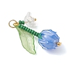 Acrylic and Handmade Lampwork Beads Pendants PALLOY-MZ01294-02-2