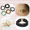 3Pcs 2 Holes Brass Slide Lock Clasps KK-BBC0027-60A-7