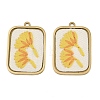304 Stainless Steel & Embroidered Pendants SA-CBA1ED9-07G-1