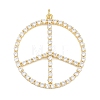 Brass Micro Pave Cubic Zirconia Pendants KK-L275-56G-02A-1