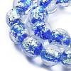 Handmade Foil Lampwork Beads Strands FOIL-K003-06B-24-2