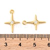 Brass Micro Pave Clear Cubic Zirconia Pendants KK-U017-10D-G-3