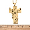 304 Stainless Steel Religion Pendant Necklaces NJEW-Z058-04G-5