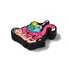 Flamingo Swim Ring with Drink Silicone Beads SIL-G011-20-2