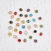 32Pcs 8 Colors Glass Connector Charms GLAA-HY0001-05-5