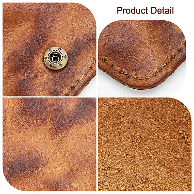 Leather Change Purse AJEW-WH0317-29A-1