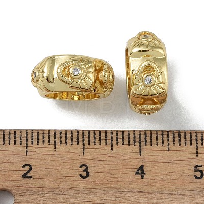 Rack Plating Brass Beads KK-A220-25C-G-1