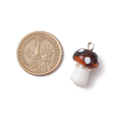 Handmade Lampwork Beads Pendants PALLOY-JF03581-1