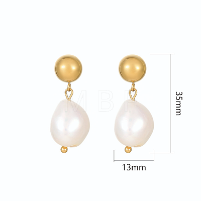 Pearl Pendant and Earrings Set EC8358-1