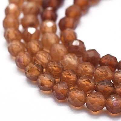 Natural Orange Garnet Beads Strands G-D0013-11-1