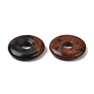 Natural Mahogany Obsidian Pendants G-A320-01A-13-1