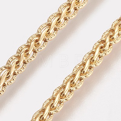 Brass Rope Chain Necklaces Making X-NJEW-O101-18G-1