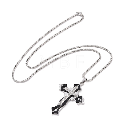 201 Stainless Steel Necklaces NJEW-C034-41A-EB-1