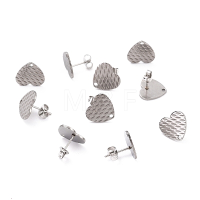 304 Stainless Steel Stud Earring Findings STAS-I183-04B-P-1