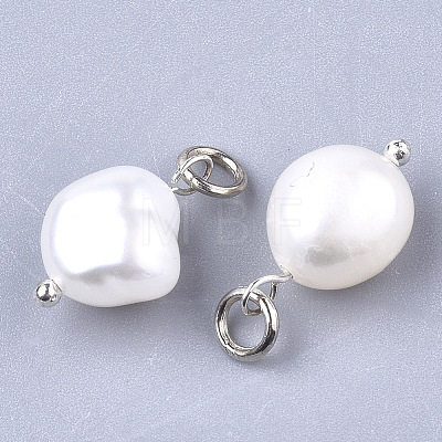 Natural Cultured Freshwater Pearl Pendants PEAR-Q013-01A-1