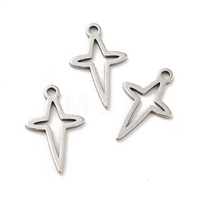 201 Stainless Steel Pendants STAS-P312-15P-1