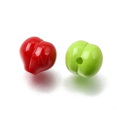 Opaque Acrylic Beads OACR-A047-01-1