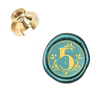 Wax Seal Brass Stamp Head AJEW-WH0130-875-1