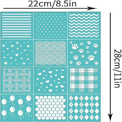 Self-Adhesive Silk Screen Printing Stencil DIY-WH0338-050-1