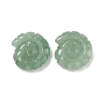 Natural Green Aventurine Conch Display Decorations DJEW-D303-01J-1