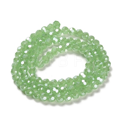 Electroplate Glass Beads Strands EGLA-A035-J6mm-A01-1