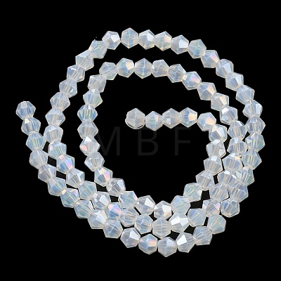 Imitation Jade Electroplate Glass Beads Strands EGLA-A039-J4mm-B05-1