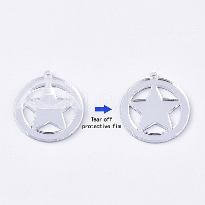 Acrylic Pendants X-OACR-S035-13A-1