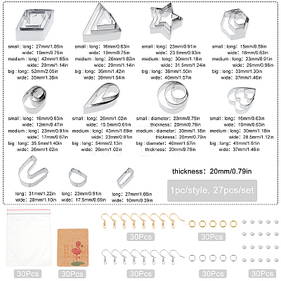 DIY Earring Making Finding Kits DIY-SC0018-77-1