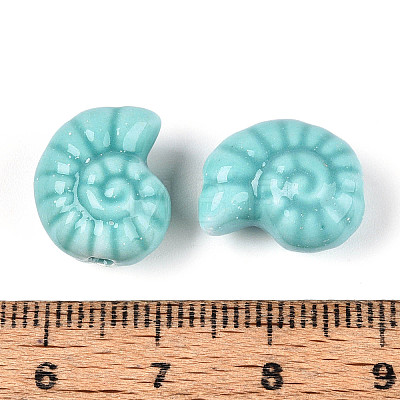 Glazed Porcelain Beads PORC-I028-02D-01-1