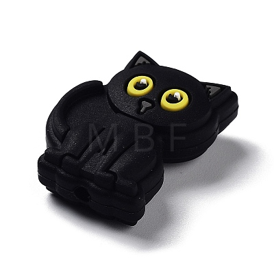 Black Cat Silicone Beads SIL-R014-03-1
