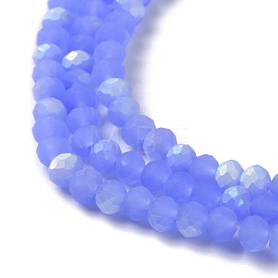 Imitation Jade Glass Beads Strands EGLA-A034-J4mm-MB03-1