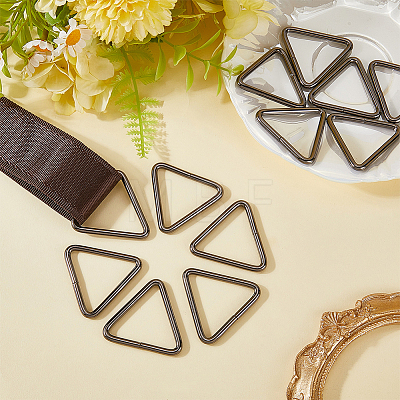 16Pcs Triangle Iron Linking Rings IFIN-CL0001-07B-1